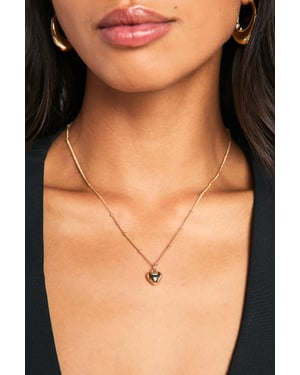 Heart Pendant Ball & Chain Necklace