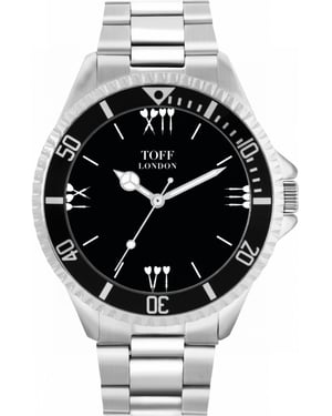 Toff London TLWL-14172 Mens Black Darts Batons Watch