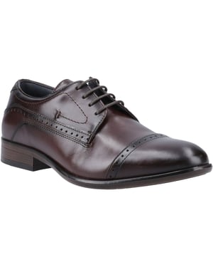 Pod Ralph Leather Men's Chestnut Oxford Shoes