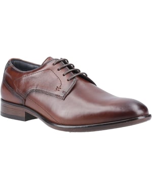 Pod Carl Leren Cognac Heren Veterschoenen
