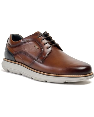 Pod Finch Leather Men's Cognac Lace-Up Shoes