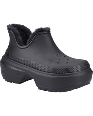 Crocs Stomp Shorty Thermoplastische Zwarte Dameslaarzen
