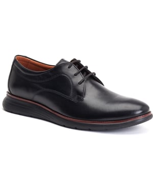 Base London Wing Leren Zwarte Oxford Schoenen Voor Heren