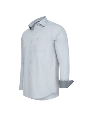 Cappuccino Italia Stretch Overhemd Milano Gra