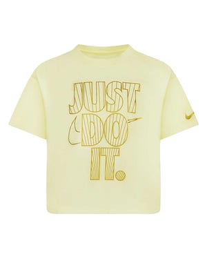 Nike Meisjes Shine Boxy T-Shirt (Crème)