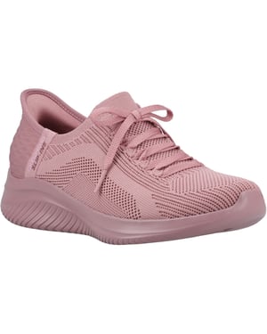Skechers Ultra Flex 3.0 Pure Color Textiel Dames Mauve Sneakers