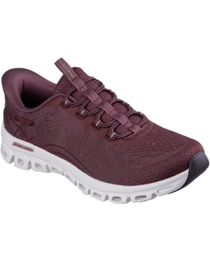Skechers Glide-Step Elevate Amaze Textiel Dames Bordeaux Sneakers