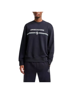 Armani Exchange herrtröja med diamantmönster