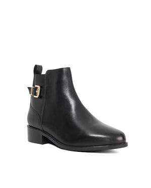Dune Ladies Padri - Leather Buckle Detail Ankle Boots