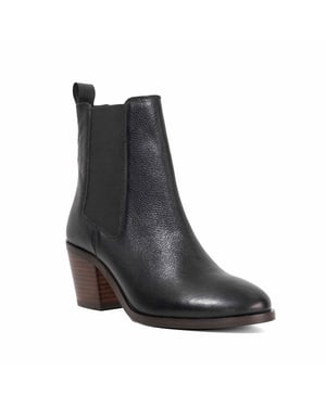 Dune Ladies Pasil - Almond Toe Block Heel Boots