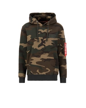 Back Print Camo Hoodie