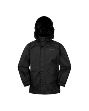 Mountain Warehouse Set med vattentät jacka och byxor för barn/ungdomar Pakka (Svart)