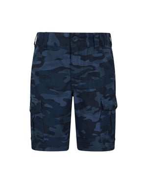 Mountain Warehouse Childrens/Kids Camo Cargo Shorts (Marine)
