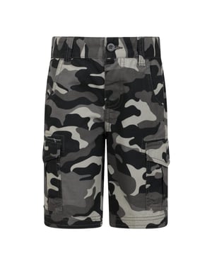 Mountain Warehouse Childrens/Kids Camo Cargo Shorts (Zwart)