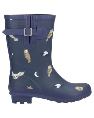 Cotswold Dames/Dames Woodland Uil Mid Cut Wellington Laarzen (Middenblauw)