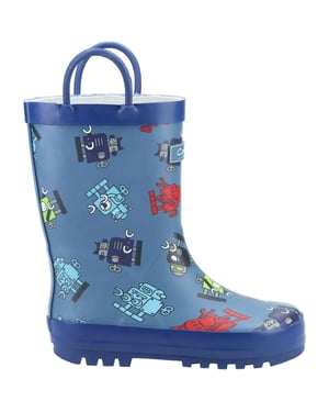 Cotswold Kinder/Kinder Puddle Robot Wellington Laarzen (Blauw)