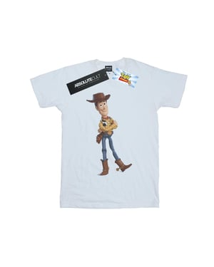 Disney Heren Toy Story 4 Sherrif Woody T-Shirt (Wit)