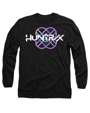 K-Pop Demon Hunters Unisex Adult Huntr/X Pastel Logo T-shirt met lange mouwen (Zwart)
