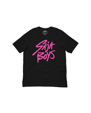 K-Pop Demon Hunters Kinder/Kids Saja Jongens Logo T-shirt (Zwart/roze)