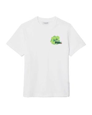 Lacoste Dames/Dames Bloemen Katoenen T-Shirt (Wit)