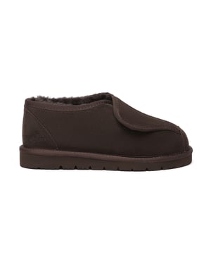 EVER AU Australië Heren Mosgroene Verstelbare Schaapswollen Slippers