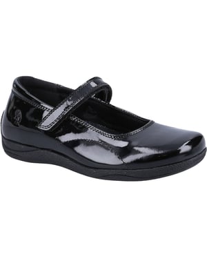 Hush Puppies Aria Patent JNR Leather Girls's Black Shoes