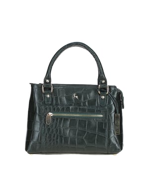 Croc Finish Real Leather Tote Bag