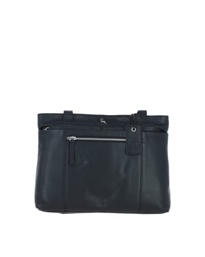 'Newport' Real Leather Multi-Pocket Shoulder Bag