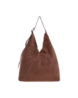 'Tocco di Lusso' Leather Brown Suede Bag