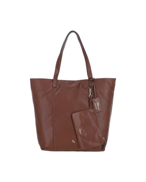 'Serela' Real Leather Shoulder Bag with Detachable Pouch