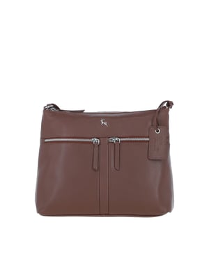 'Mourne' Sleek Real Leather Shoulder Bag