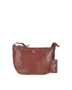 'Naomi' Real Leather Compact Crossbody Bag