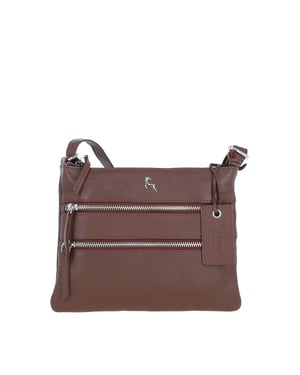 'Ayr' Real Leather Crossbody Bag