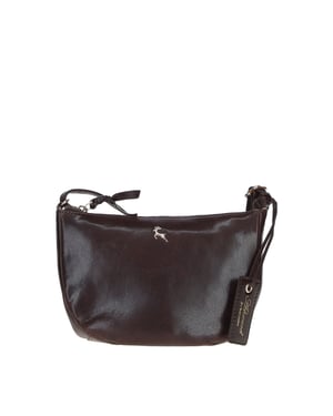 'Naomi' Real Leather Compact Crossbody Bag