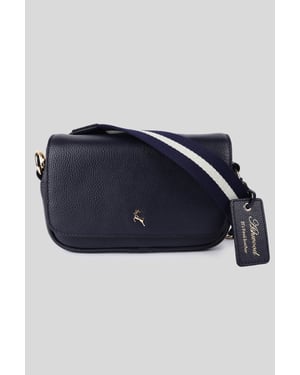 'Eleganza Milano' Real Leather Flapover Crossbody Bag