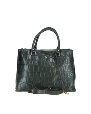 'Lucido Tesoro' Three Section Real Leather Bag