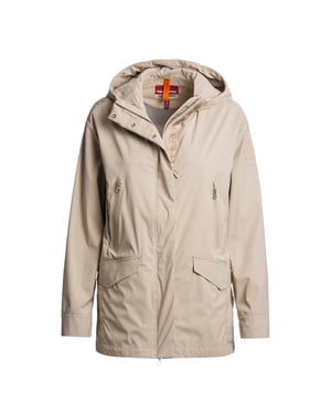 Parajumpers Lång Krämfärgad Huvjacka
