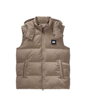 Weekend Offender Heren Gordini donzen gilet (Bruin)