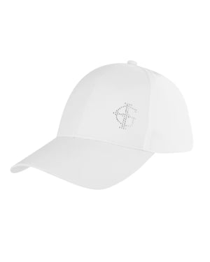 Island Green Dames/Dames Diamante Logo Baseball Cap (Wit)