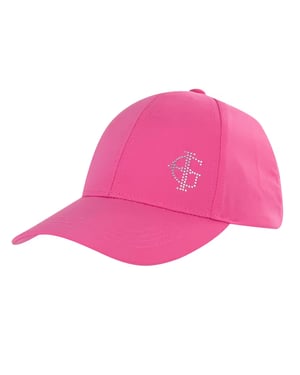 Island Green Dames/Dames Diamante Logo Baseball Cap (Roze)