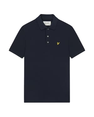 Donker marineblauw poloshirt met Lyle & Scott-logo op de borst