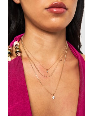 Diamante Layered Necklace