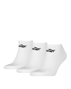Puma Unisex Adult Logo Trainer Socks (Pack of 3) (White)