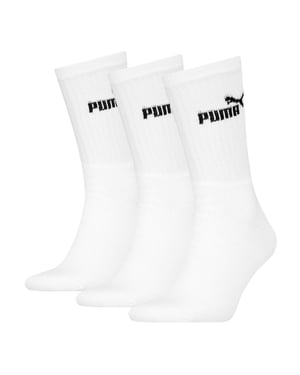 Puma Unisex Adult Crew Socks (Pack of 3) (White)
