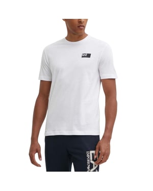 Emporio Armani EA7 Mens T Shirts Regular Fit Casual Summer Pullover Cotton Top