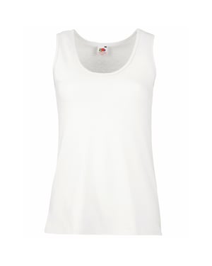 Fruit Of The Loom Dames / Vrouwen Dames-Fit Valueweight Hemd (Wit)
