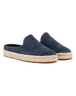 TOMS Santiago Herenklompen Van Blauw Suède