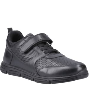 Hush Puppies Alfie Bungee Jnr Skor I Svart Från Läder Pojks