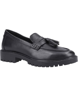 Hush Puppies Abigail Junior Leather Girls's Black Loafers