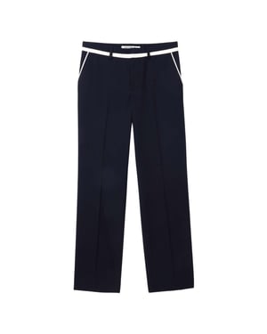 Lacoste Heren Badge Rechte Pantalon (Blauw)